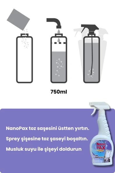 CAM TEMİZLİK TOZ TEMİZLİK SAŞESİ (6 adet X 4gr) - 4