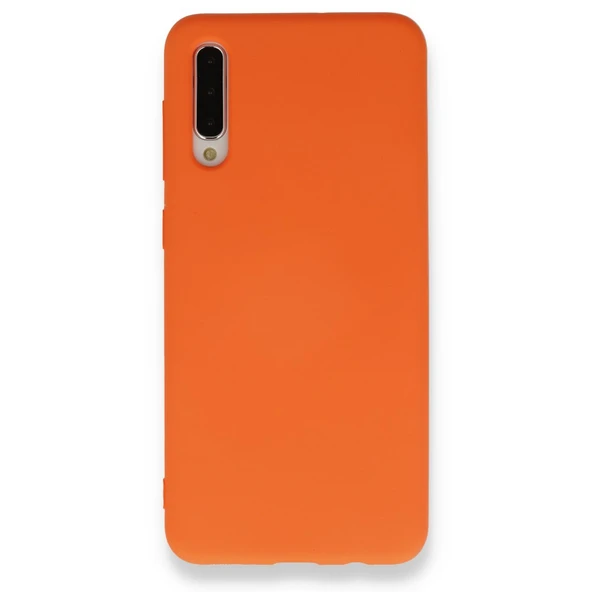Samsung Galaxy A50 Kılıf Hopi Silikon Kapak Turuncu ürün görseli 1