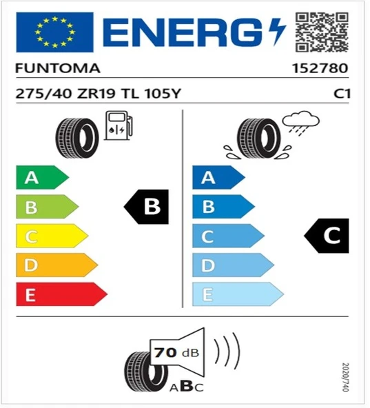 Funtoma 275/40 ZR19 TL 105Y REINF. ROADFUN SPORT Oto Yaz Lastiği (Üretim Tarihi:2024) - Resim 2