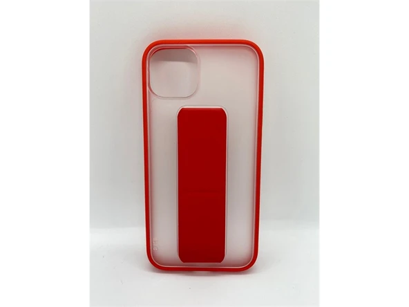 Apple iPhone 13 Kılıf Luxury Stand Kapak Kırmızı ürün görseli 1