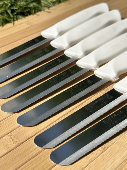 Solingen 12 Parça Beyaz Set 6 Meyve Bıçağı+3 Sebze Bıçağı+3 Ava Bıçak - Resim 5