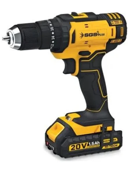 Sgs 5249 Akülü Darbeli Matkap Seti Çift Akülü 20 Volt- 1.5 Amper