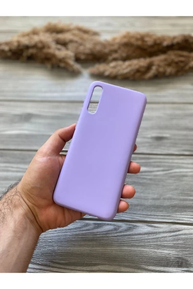 Samsung Galaxy A70 Kılıf Hopi Silikon Kapak Lila ürün görseli 1