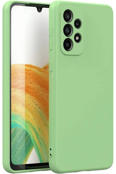 Samsung Galaxy A32 Kılıf Hopi Silikon Kapak Yeşil ürün görseli 1