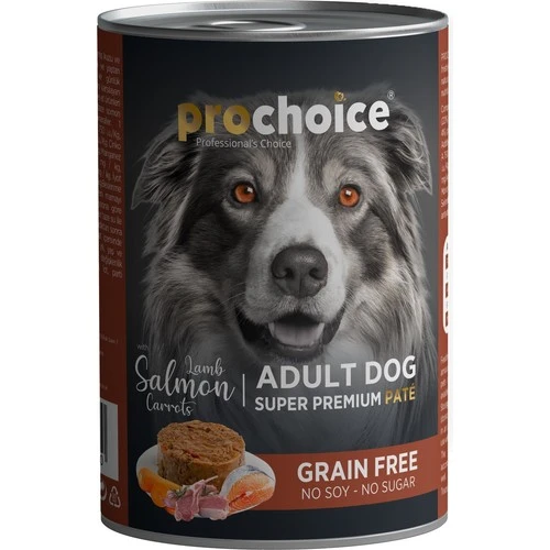 Pro Choice Kuzu Somon ve Havuçlu Yetişkin Köpek Konservesi 400 Gr - 1