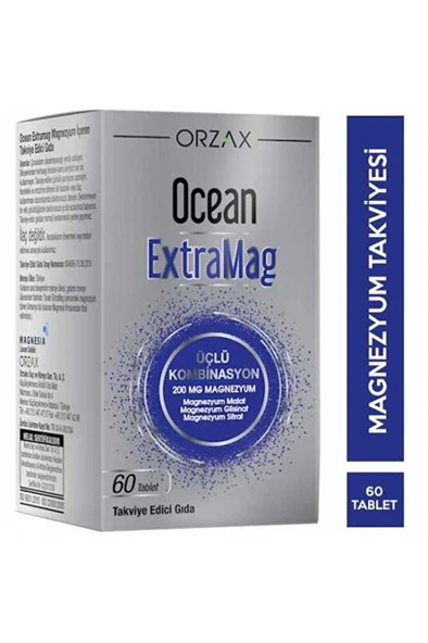 OCEAN EXTRAMAG 60 TABLET MAGNEZYUM ürün görseli