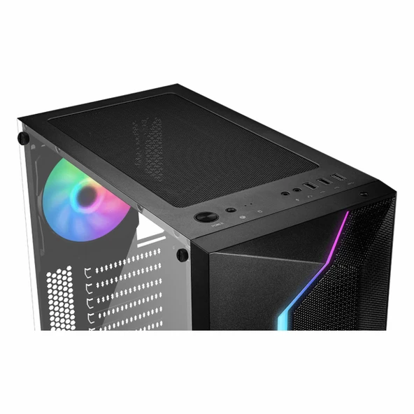 MSI MAG Vampiric 100R USB 3.2 RGB ATX Mid Tower Siyah Kasa - Resim 5