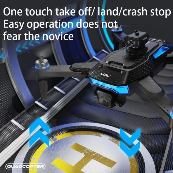 Akıllı 8K Çift Kameralı Katlanabilir Drone, GPS Destekli, Yüksek Hızlı ve Profesyonel Drone - Resim 6