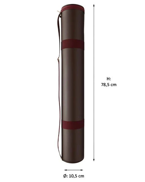 Yuga Suni Deri Proje Tüpü 10,5 cm Bordo - 6