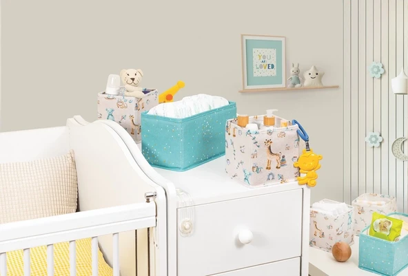 Baby 3'lü Kullanışlı Çekmece Düzenleyici Çok Amaçlı Organizer Kutu (yeşil) - 1