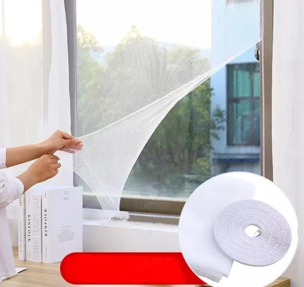 Pencere Cam Sineklik-beyaz ( 125 Cm X 75 Cm)+4m Bant - 4