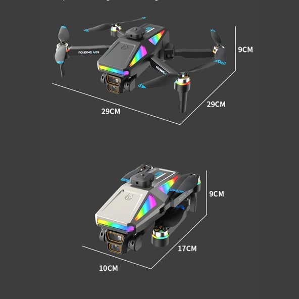 S5 Pro Akıllı Drone Katlanabilir ve 4K HD Kameralı Çift Lensli Yüksek Hızlı Çocuklar İçin uygun Drone - Resim 6