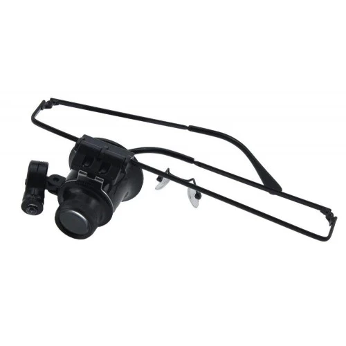 -gözlük Model 20x16mm Optik Lens Led Işık Monoküler Büyüteç - 1