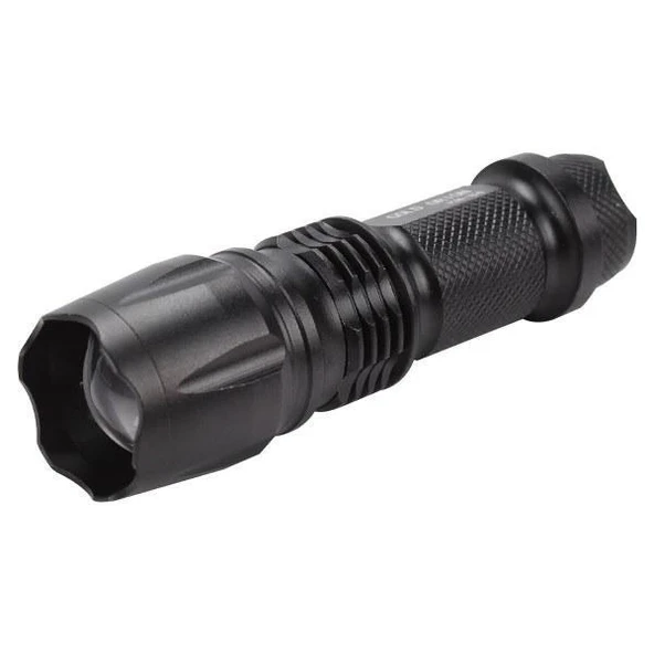 Gold Orion Km-84 Tasarruflu Şarjlı Zoomlu Metal El Feneri Kemer Klipsli - 1