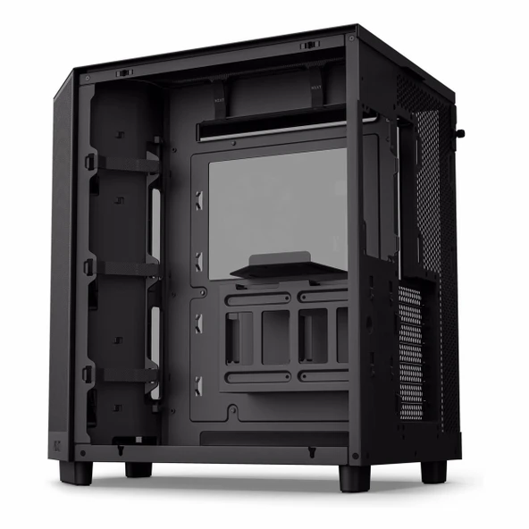 NZXT H6 Flow USB 3.2 ATX Mid Tower Siyah Kasa - Resim 5