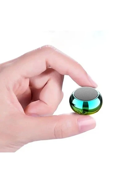Metal Mini Kablosuz Hoparlör Şarjlı 4w Mini Bluetooth Speaker Tws Özellikli Ses Bombası - 3