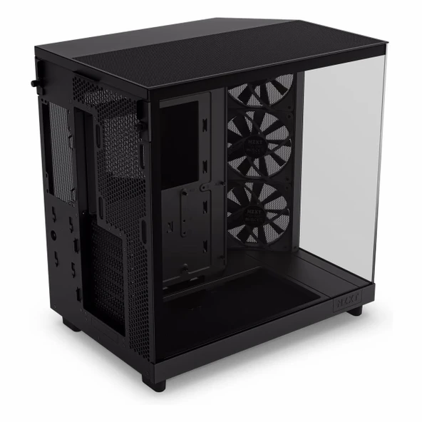 NZXT H6 Flow USB 3.2 ATX Mid Tower Siyah Kasa - Resim 4