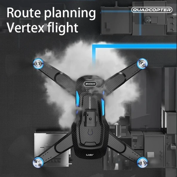 Akıllı 8K Çift Kameralı Katlanabilir Drone, GPS Destekli, Yüksek Hızlı ve Profesyonel Drone - Resim 2