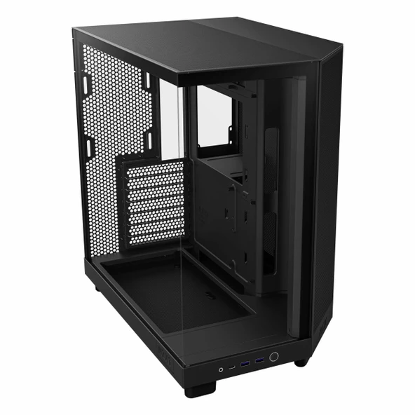 NZXT H6 Flow USB 3.2 ATX Mid Tower Siyah Kasa - Resim 3
