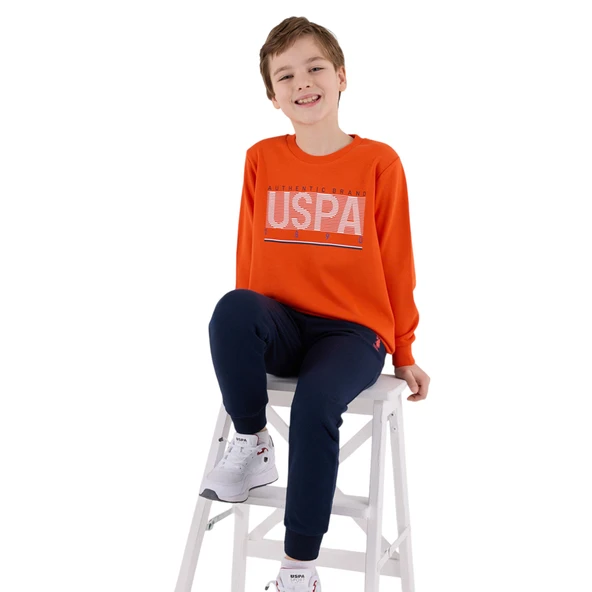 Erkek Çocuk Turuncu Eşofman Takımı - Resim 6