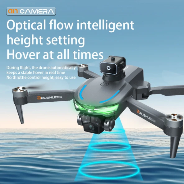 A17 Drone, Katlanabilir, Akıllı 4K Kameralı,360 Derece Roll, Havada Sabitlemeli Yüksek Hızlı Drone - Resim 8