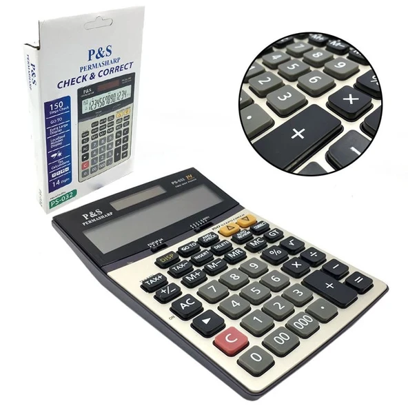 Permasharp 150 İşlemli Hesap Makinesi Ps 032 - 1