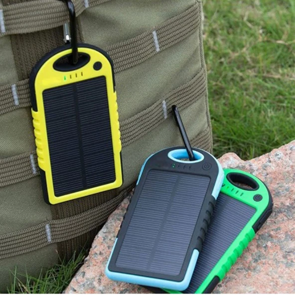 Güneş Enerjili Solar Powerbank 10000 Mah - 1