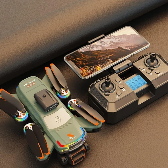 Katlanabilir 8K Çift Kameralı GPS Drone, Elektronik Sabitlemeli ve 360° Derece Dönüşlü Drone - 3