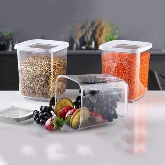 Lossa Kare Vakumlu Saklama Kabı 3`lü Set 1 Lt - 1