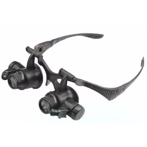 -gözlük Modeli 10x 15x 20x 25x Lens,2led Işıklı,büyüteç - 1