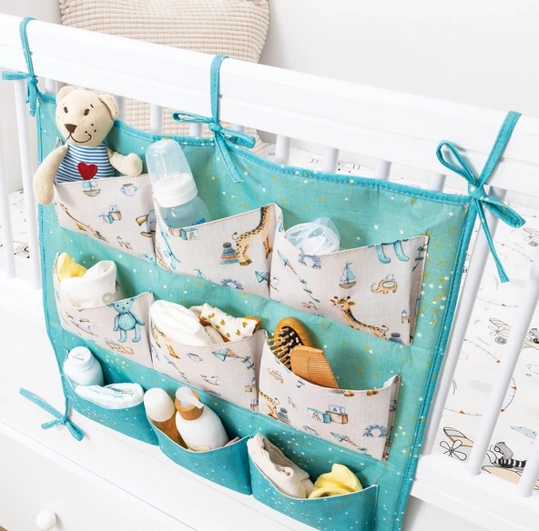 Baby 9 Cepli Bağlamalı Beşik Kenarı Düzenleyici (yeşil) - 2