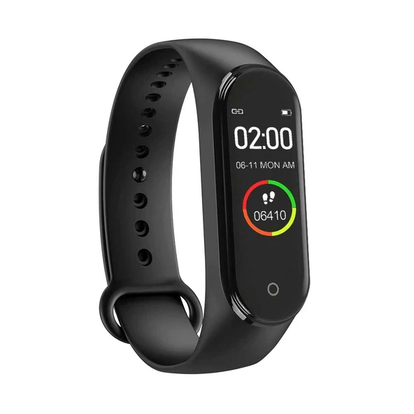 M4 Akıllı Saat Bileklik Kalp Hızı Kan Basıncı Nabız Pedometre Smart Watch - 1