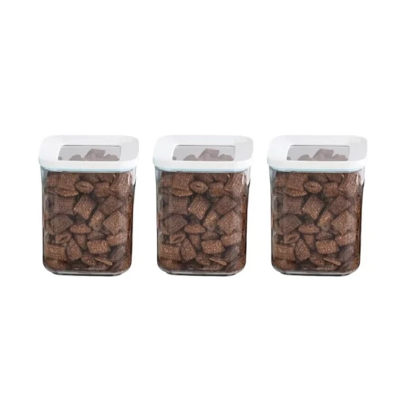 Lossa Kare Vakumlu Saklama Kabı 3`lü Set 1 Lt - 2