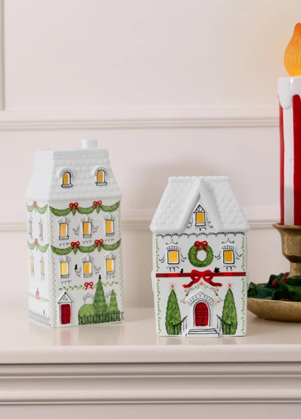 The Mia Dekoratif Led Işıklı Yılbaşı Evi 11x9x18 cm - Resim 3