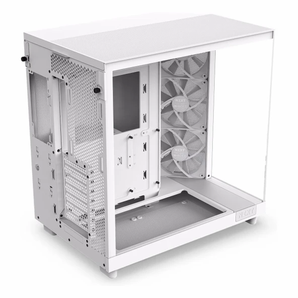 NZXT H6 Flow USB 3.2 ATX Mid Tower Beyaz Kasa - Resim 4
