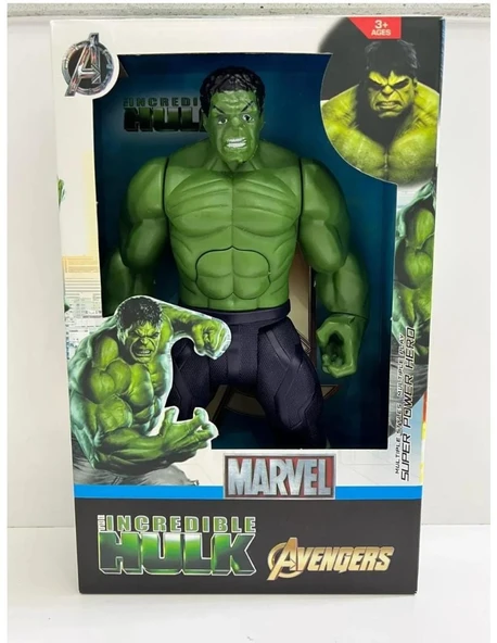 Hulk Figürü - Sesli Işıklı 30 Cm Yeşil Dev Hulk Figürü , Hulk Oyuncak, Hulk, 30cm