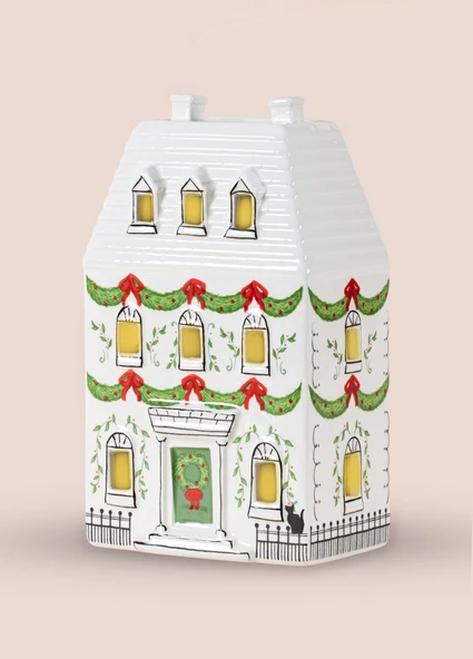 The Mia Dekoratif Led Işıklı Yılbaşı Evi 12x7x19 cm - Resim 7