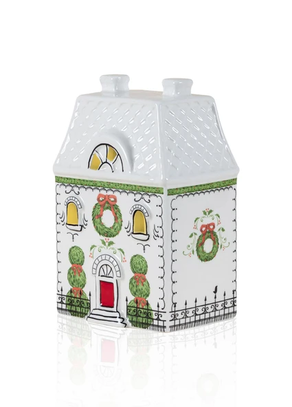 The Mia Dekoratif Led Işıklı Yılbaşı Evi 10x7x15 cm ürün görseli 1