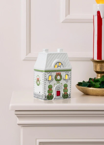 The Mia Dekoratif Led Işıklı Yılbaşı Evi 10x7x15 cm - Resim 5