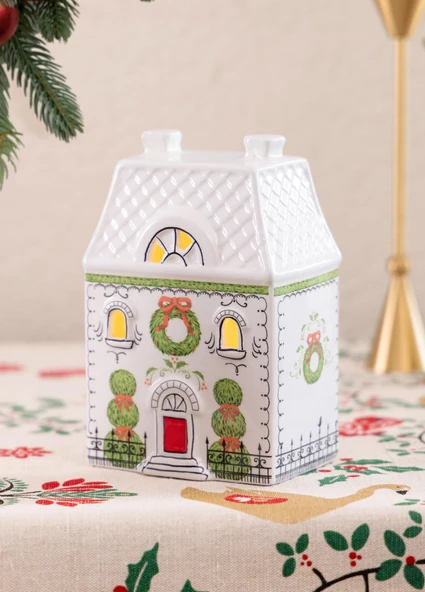 The Mia Dekoratif Led Işıklı Yılbaşı Evi 10x7x15 cm - Resim 8