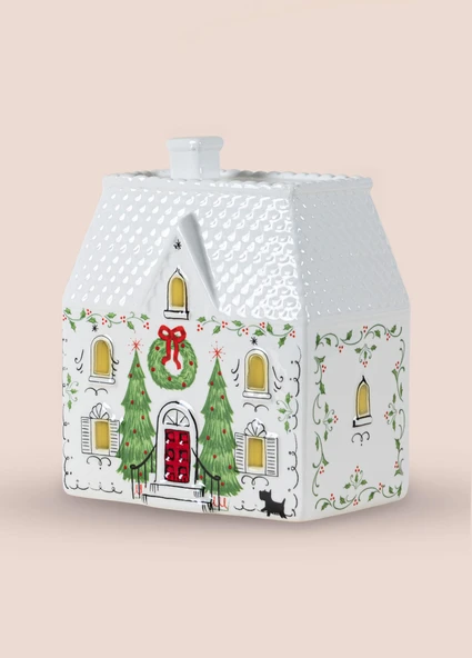 The Mia Dekoratif Led Işıklı Yılbaşı Evi 14x9x17 cm - Resim 7