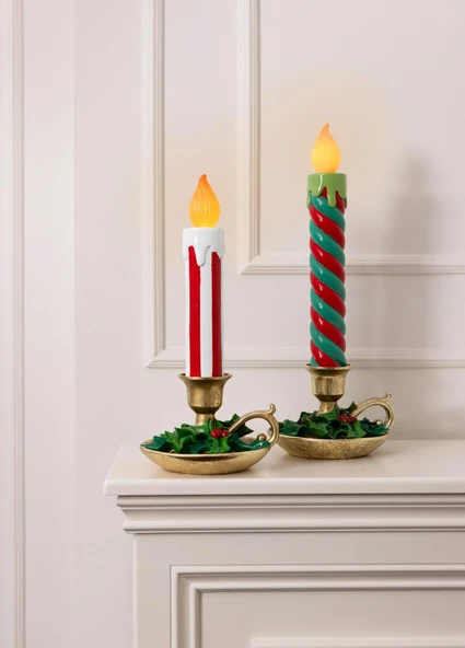 The Mia Dekoratif Led Işıklı Yılbaşı Mumu 18x17x45 cm - Resim 3