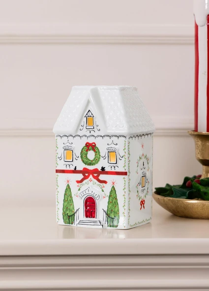 The Mia Dekoratif Led Işıklı Yılbaşı Evi 11x9x18 cm - Resim 4