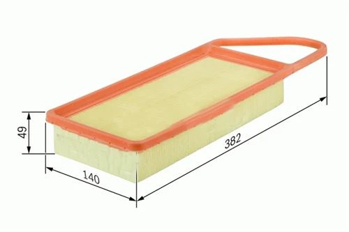 HAVA FİLTRESİ P206-P307 HDI 01-04 -C3 HDI-FIESTA 1.4 TDCI-FUSION TDCI SÜNGERLİ C3087/1 1444.X2 ürün görseli