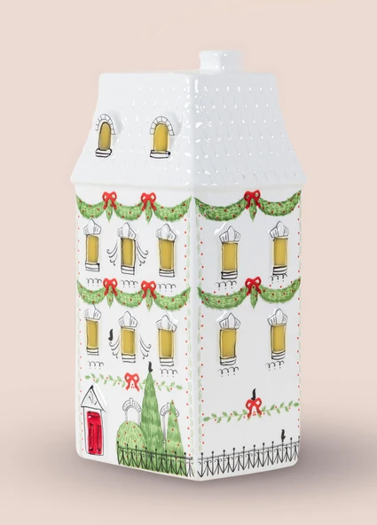 The Mia Dekoratif Led Işıklı Yılbaşı Evi 11x9x22 cm - Resim 9