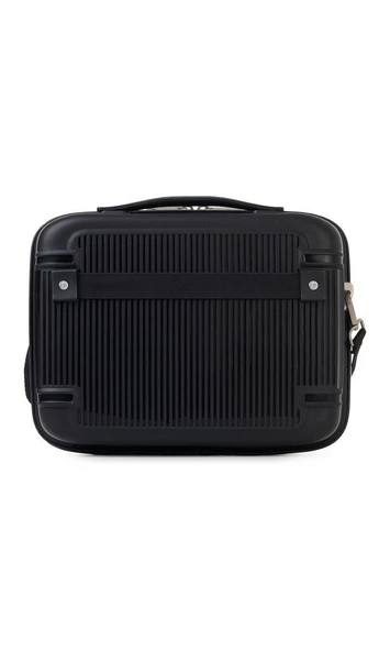 Pierre Cardin Seyahat Kozmetik Çantası Valiz Uyumlu Siyah 04PCMKY7070-S - 4