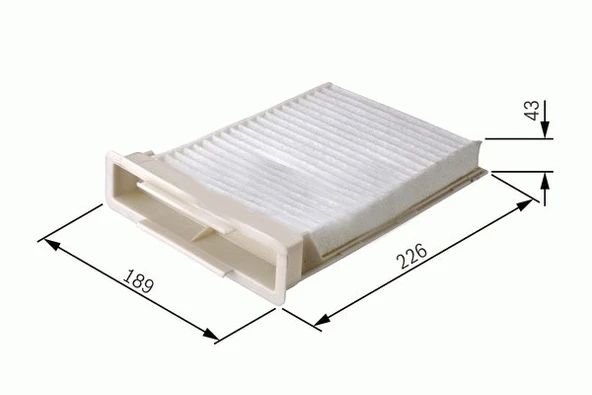 POLEN FİLTRESİ CLIO III-MODUS-TWNG-MICRA III-NOTE-SANDERO-DUSTER 1.2 16V-1.4-16V-1.6-1.6 16V-1.5DCI 8201370532-7701062227-272772835R ürün görseli