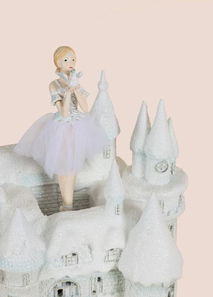 The Mia Prenses Şatosu Led Işıklı Müzik Kutusu 30x26x19cm - Resim 7