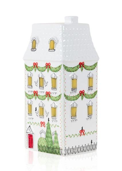 The Mia Dekoratif Led Işıklı Yılbaşı Evi 11x9x22 cm ürün görseli 1