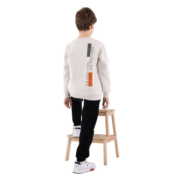 Erkek Çocuk Bej Eşofman Takımı - Resim 4